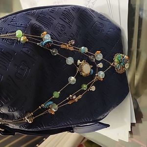Unique Betsy Johnson 3 layer Necklace
